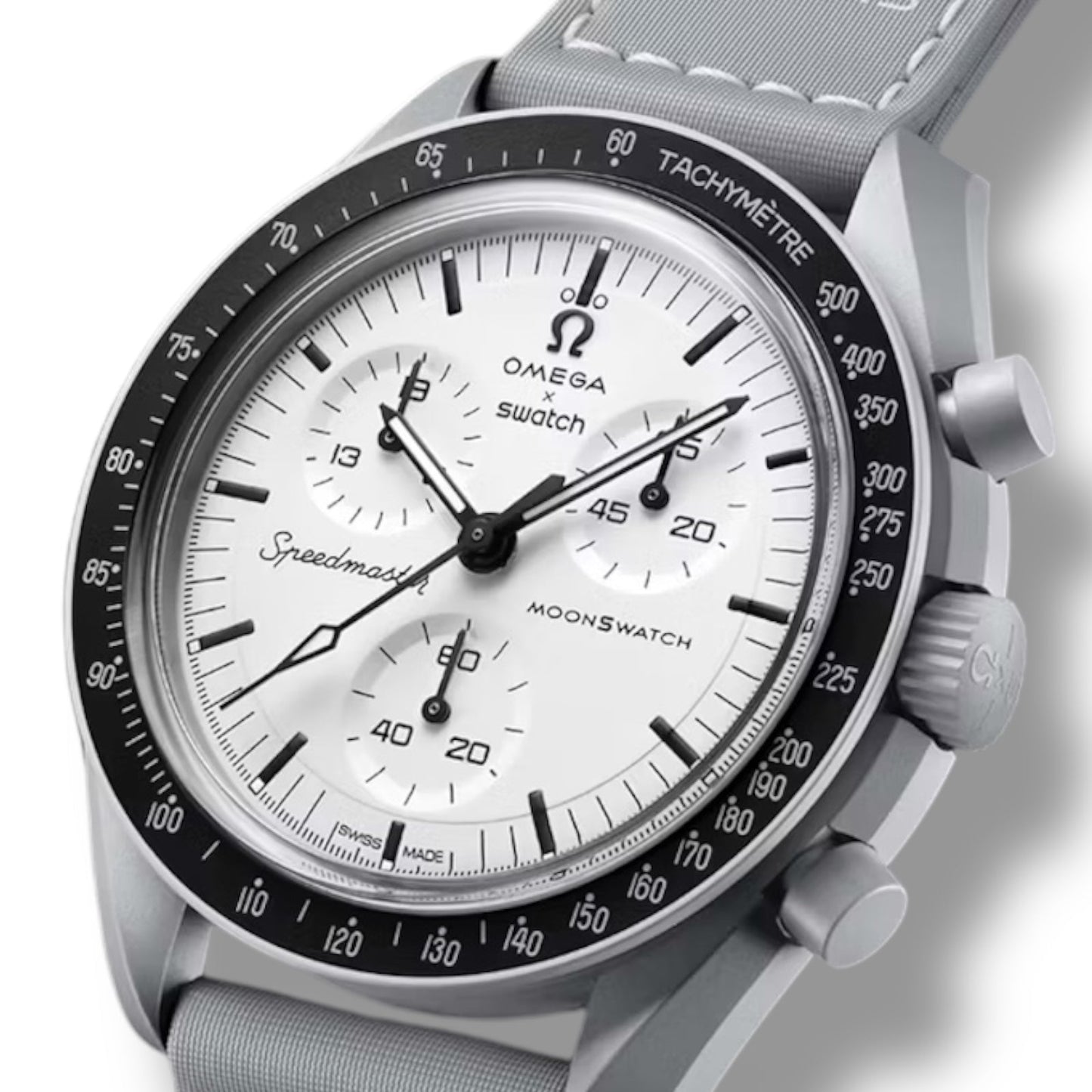 Swatch x OMEGA BIOCERAMIC MoonSwatch 1965 Gray White SO33M106